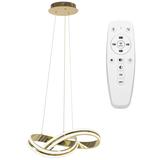 Modern takplafond LED + FJÄRRKONTROLL APP818-CP Guld