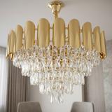 Kristall-pendellampa SWE100-CP 60cm GOLD