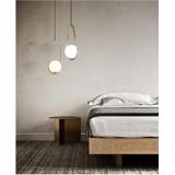 Glaslampa i tak Pendlande Taklampa APP472-1CP Vit