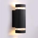 Halvrund Fasadlampa FSBD014A Svart