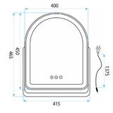 LED-spegel GLAM White 40x45cm