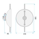 KINKIET ŚCIENNY LED APP1762-1W