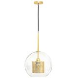 Glaspendellampa loft APP555-1CP 25 cm GULD