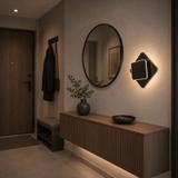LED vägglampa LHJ123-W Svart