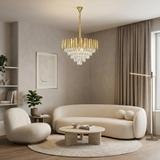 Kristall-pendellampa SWE100-CP 60cm GOLD