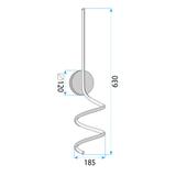 VÄGGLAMPA LED LHJ061-W SVART