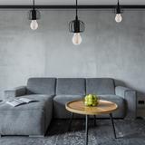 Hängande taklampa i loftstil APP595-1CP Svart