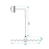 VÄGGLAMPA VÄGGLAMPA APP1356-1W Antik Guld 30 cm