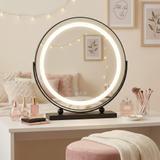 Spegel LED MAKE-UP Svart 40 cm