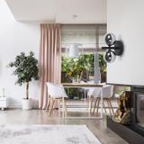 VÄGGLAMPA VÄGGLYKTA APP1162-2W Svart