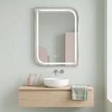 LED-VÄGGSPEGEL ZONE 80x60 BRUSH NICKEL