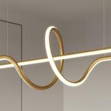HÄNGANDE TAKLAMPA LED LHJ038-CP GULDBORSTAD