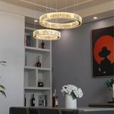 Kristalltaklampa LED APP982-CP