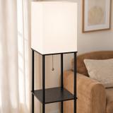 Lampada da terra JNH050-1F White con ripiani