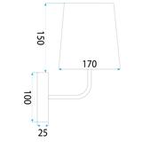 Vägglampa APP1612-1W svart
