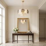 Kristall-pendellampa SWE083-CP 40cm GOLD