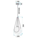 HÄNGANDE TAKLAMPA APP1793-1CP 20 cm Guld