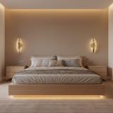 LED-vägglampa G130-W Guld