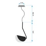 HÄNGANDE TAKLAMPA APP1263-1CP BLACK