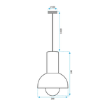 Taklampa Hängande APP1083-1CP
