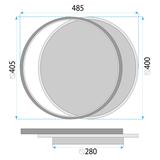 Taklampa LHJ076-C SVART/VIT 40 CM LED