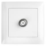 Antenna Socket with Frame OSTE JNH012-G WHITE