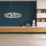 Modern taklampa LED + FJÄRRKONTROLL APP794-CP Flat Guld