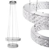 HÄNGLAMPA LED KRISTALL MS006-CP Krom