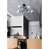 HÄNGLAMPA TAKLAMPA SVART MATT APP1576-6C