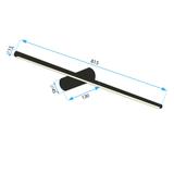 BADRUMSVÄGGLAMPA LED 80CM APP1343-W Svart