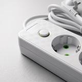 Pagarinātājs 4 rozetes + 2x USB-A + USB-C JNH021-4A White