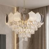 Kristall-pendellampa SWE084-CP 60cm GOLD