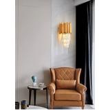 Kristallampa vägglampa 312357 Guld