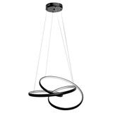 HÄNGANDE LED TAKLAMPA G006-CP Svart + FJÄRRKONTROLL