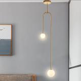 Taklampa Hängande Glasglober APP964-2CP Guld