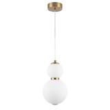 LED taklampa pendel LHJ112-2CP borstat guld