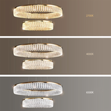 LED-pendellampa APP1750-CP Guld + Fjärrkontroll