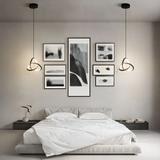 TAKLAMPA HÄNGANDE LED APP1784-CP SVART