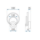 Lampa APP1042-W Black MATTE