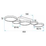 Taklampa LED APP1913-C Black