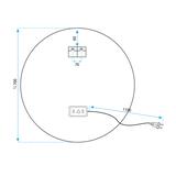 LED-VÄGGSPEGEL 70 cm FFJ70