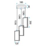 HÄNGANDE TAKLAMPA LED LHJ088-3CP GULD