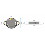 Takplafond Moon APP865-C Vit