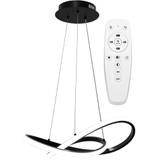 Taklampa Hängande Ring Modern LED + Fjärrkontroll APP391-CP Svart