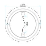 LED VÄGGSPEGEL 60 cm MMJ Black