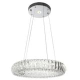 Kristalltaklampa LED APP1040-CP + fjärrkontroll