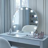 LED-väggspegel HOLLYWOOD White 50 cm