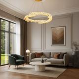HÄNGANDE LED TAKLAMPA APP1771-CP GULD 60 cm