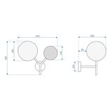 Vägglampa APP1012-2W