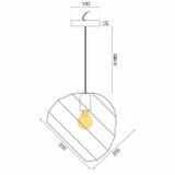 Taklampa Hängande Kula APP381-1CP